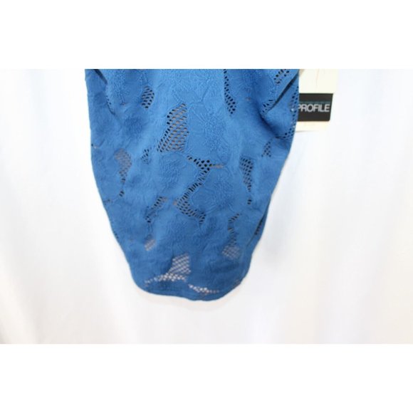 NWT Profile by‎ Gottex $104 Petrol Blue Tankini Top 36D - Picture 3 of 6